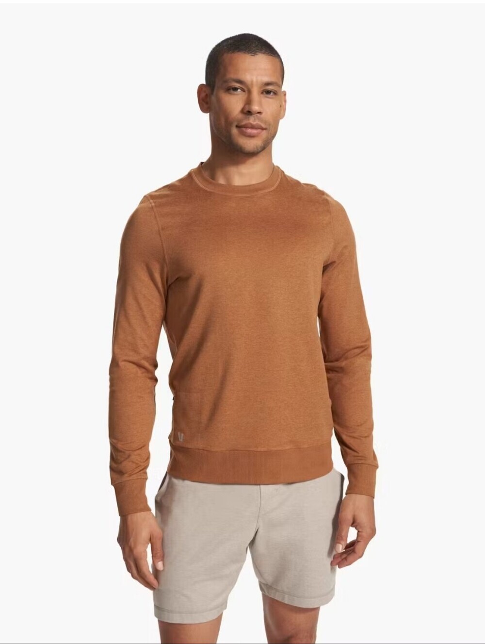 Vuori Ponto Performance Crew DreamKnit Sweatshirt Pullover Soft Stretch
